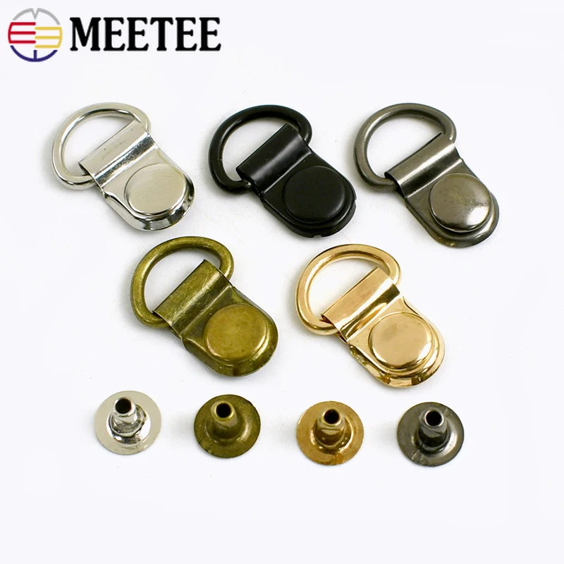 10/20/50Sets Meetee 9*14mm Metal D Ring Buckle for Handbag Carabiner Clips Shoes Connector Clasp Luggage Installation Nails Hook
10/20/50Sets Meetee 9*14mm Metal D Ring Buckle for Handbag Carabiner Clips Shoes Connector Clasp Luggage Installation Nails Hook