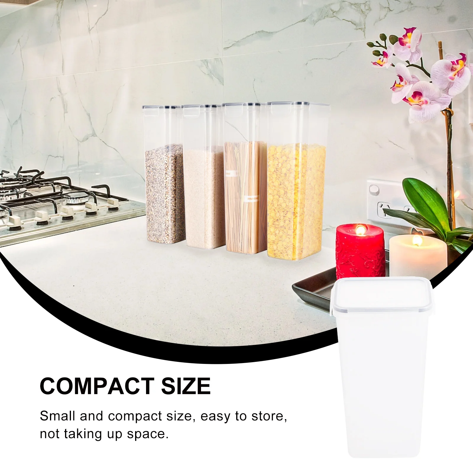 4pcs Airtight Food Storage Containers Plastic Kitchen Canisters Dustproof Grain Storage Tanks Household Food Containers For Rice
4pcs Airtight Food Storage Containers Plastic Kitchen Canisters Dustproof Grain Storage Tanks Household Food Containers For Rice
