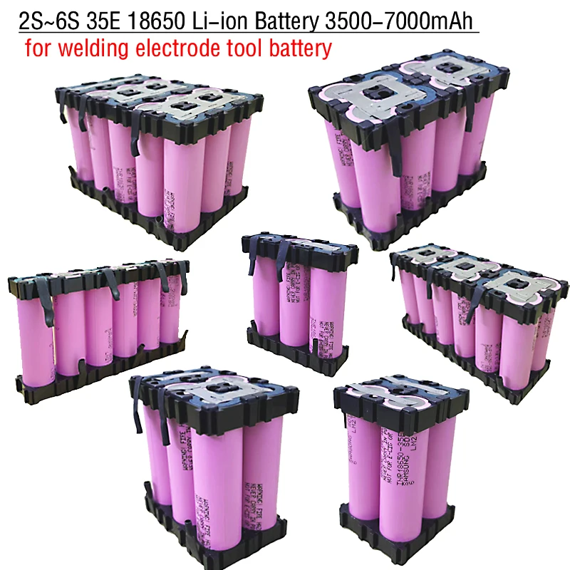 2025 New 18650 20A 35E 3.5Ah 7Ah 2S 3S 4S 5S 6S/1P 2P 7.4V 12.6V 14.8V 18V25.2V Used for screwdriver battery welding batterypack 
2025 New 18650 20A 35E 3.5Ah 7Ah 2S 3S 4S 5S 6S/1P 2P 7.4V 12.6V 14.8V 18V25.2V Used for screwdriver battery welding batterypack