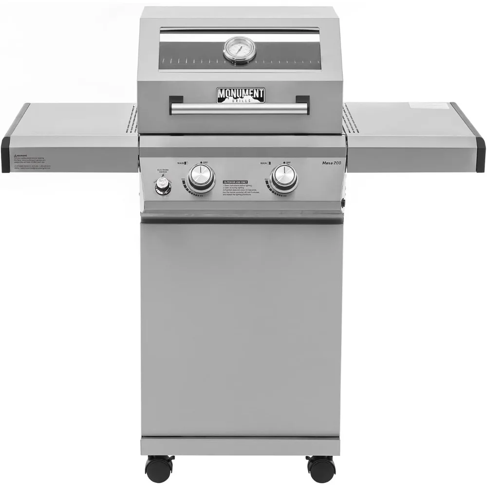 14633 2-Burner Stainless Steel Liquid Propane Gas Grill with Clearview® Lid, Knob Controls Mesa 200
14633 2-Burner Stainless Steel Liquid Propane Gas Grill with Clearview® Lid, Knob Controls Mesa 200
