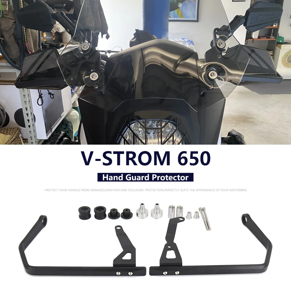 For Suzuki V-Strom Vstrom 650 XT V-strom650 Motorcycle Handguard Hand Crash Bar Protector Handlebar Handle Hand Guard New 2021 -
