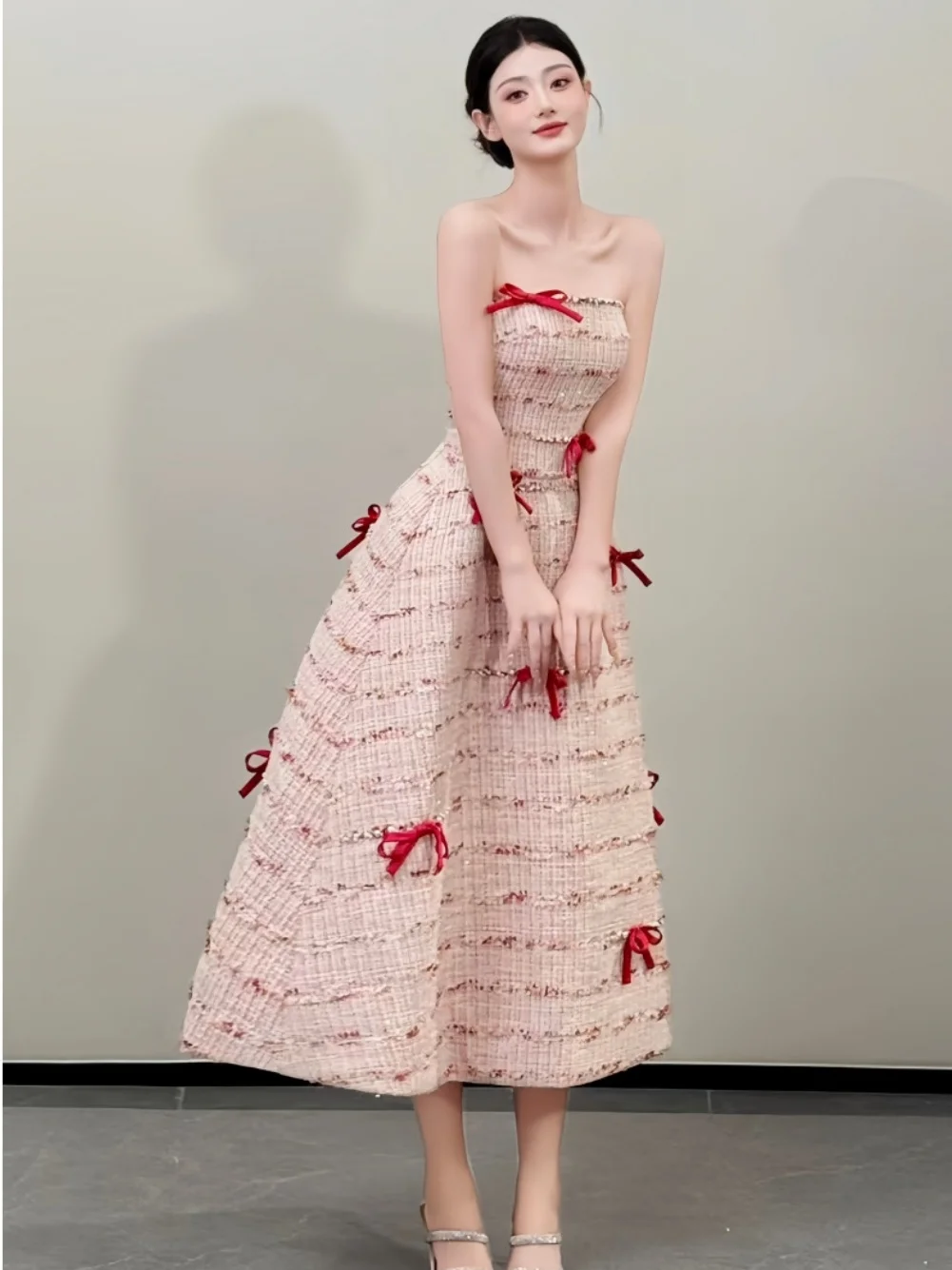 2026 New Style Little Fragrance Evening Dress Women's Engagement Party Daily Wear Polyester Fiber mid Waist Zipper Back
2026 New Style Little Fragrance Evening Dress Women's Engagement Party Daily Wear Polyester Fiber mid Waist Zipper Back