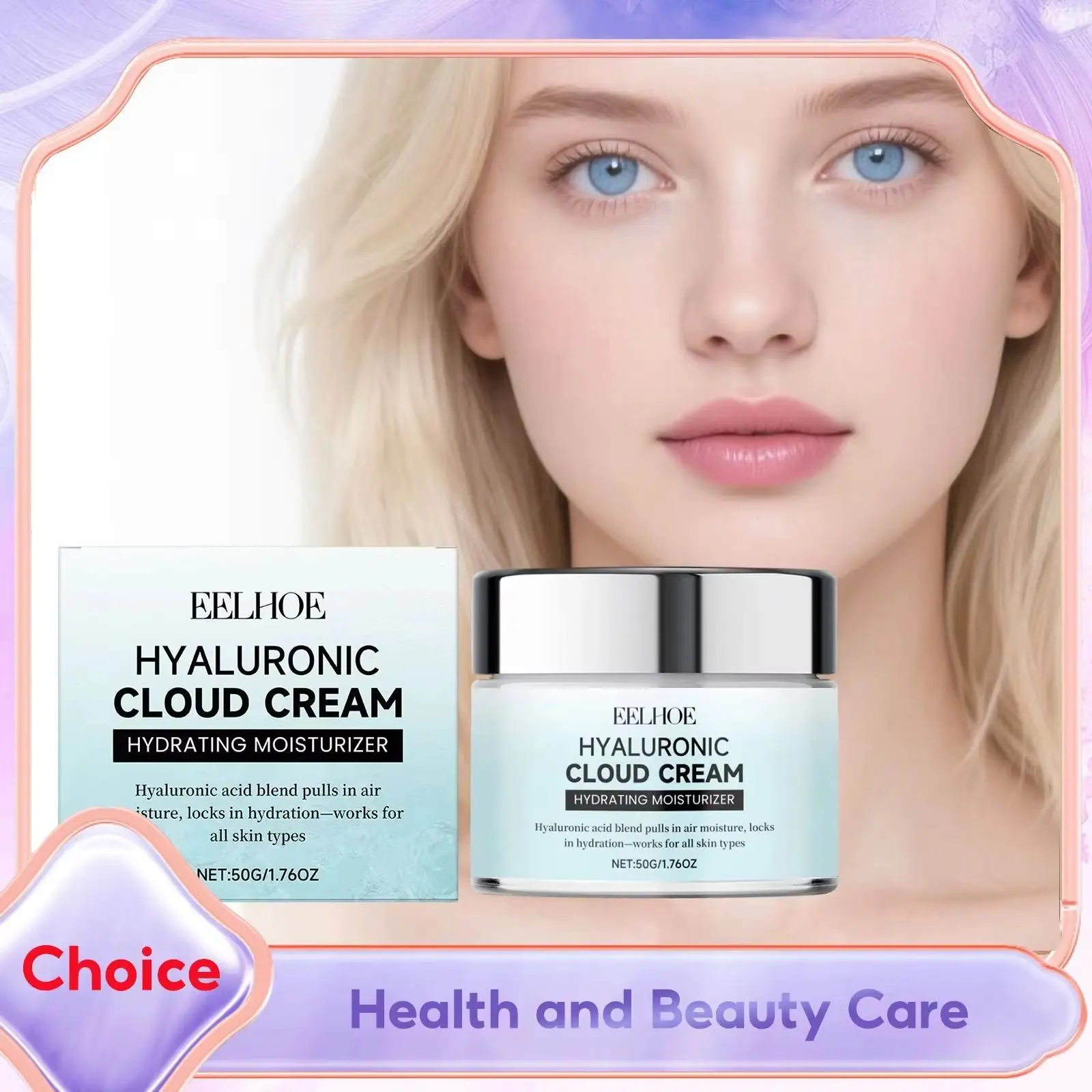 Hyaluronic Cloud Cream Hydrating Moisturizer for Face Improve Fine Lines Wrinkles Remover Youthful-Looking Anti Aging Skincare
Hyaluronic Cloud Cream Hydrating Moisturizer for Face Improve Fine Lines Wrinkles Remover Youthful-Looking Anti Aging Skincare