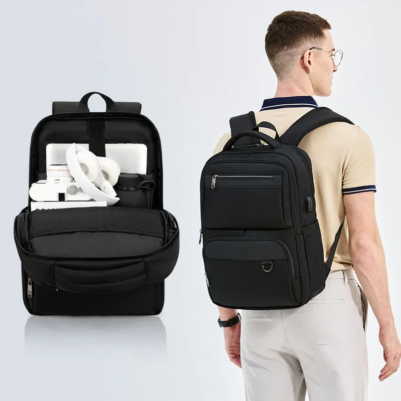New Business Men's Backpack Leisure Simple Travel Commute Computer Bag Fashion Unisex Backpack large capacity shoulder bag
New Business Men's Backpack Leisure Simple Travel Commute Computer Bag Fashion Unisex Backpack large capacity shoulder bag