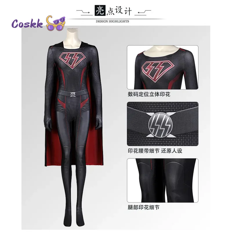 OVERGIRL cos Комбинезон для взрослых, боди, карнавальный костюм, женщина из фильма
OVERGIRL cos Комбинезон для взрослых, боди, карнавальный костюм, женщина из фильма