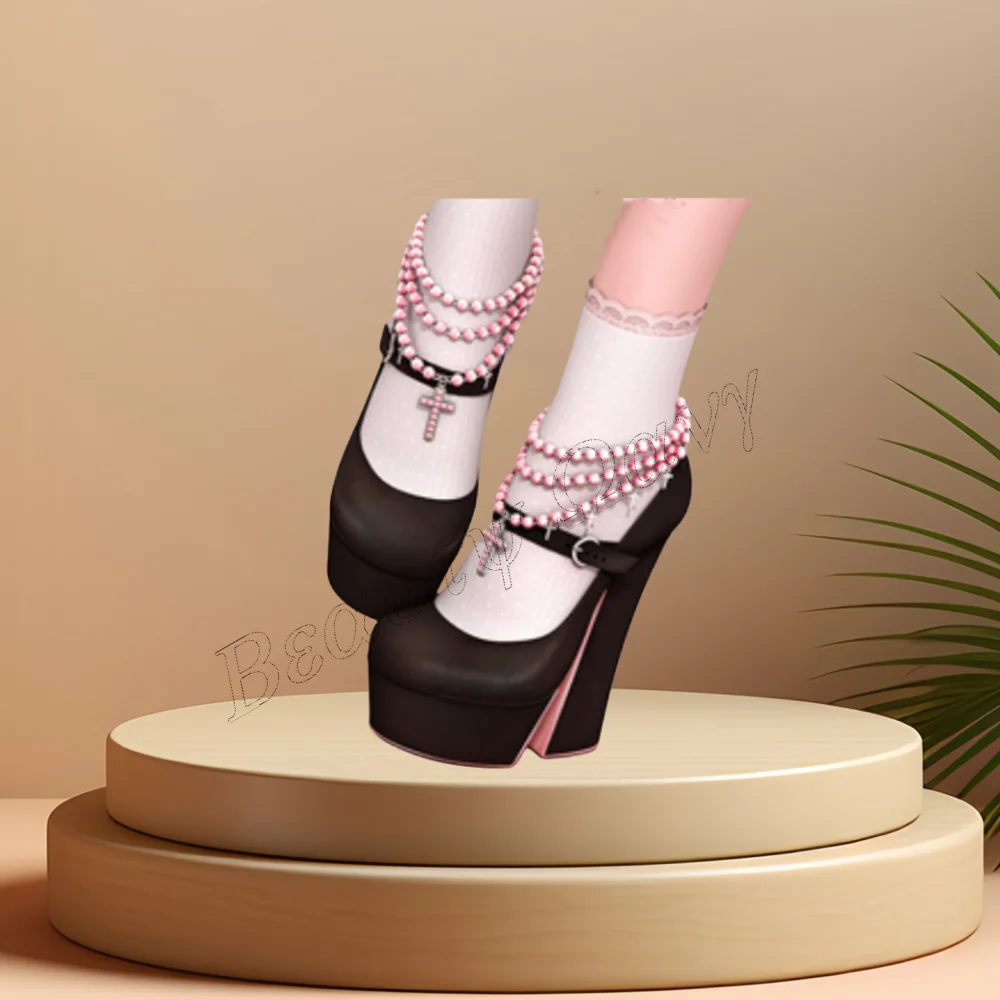 Black Ankle Buckle Platform Pumps Chunky Heel Shoes Cover Toe Thin High Heel Shoes for Women High Heel 2023 New Zapatillas Mujer
Black Ankle Buckle Platform Pumps Chunky Heel Shoes Cover Toe Thin High Heel Shoes for Women High Heel 2023 New Zapatillas Mujer