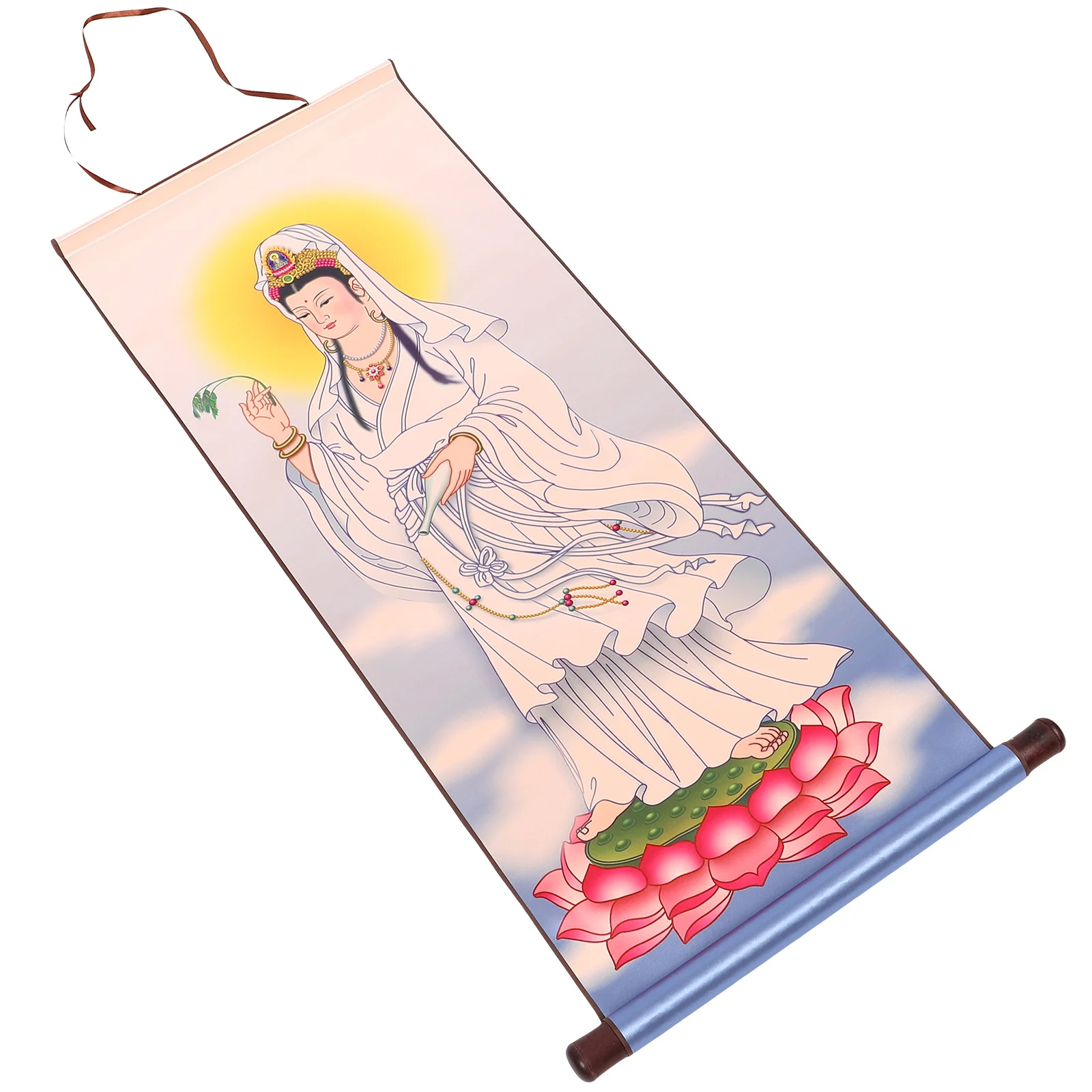 Guanyin Buddha Statue Painting 30x80cm Decorative Wall Art Bedroom Home Worship Religious Art Warm Ambiance
Guanyin Buddha Statue Painting 30x80cm Decorative Wall Art Bedroom Home Worship Religious Art Warm Ambiance