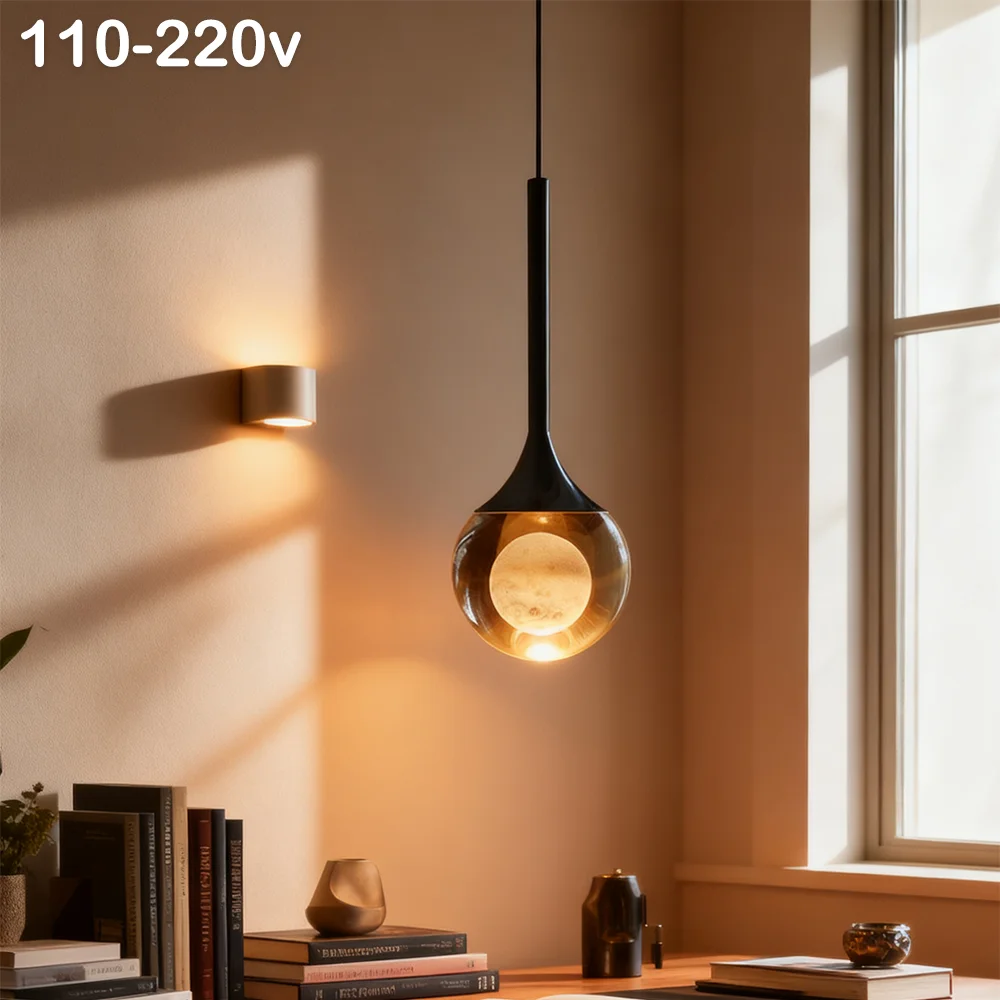 Modern LED bedside chandelier 110-220V Aluminum 3 Colors Light Bedroom bar restaurant modern simple Moon Shape cable Lamp
Modern LED bedside chandelier 110-220V Aluminum 3 Colors Light Bedroom bar restaurant modern simple Moon Shape cable Lamp