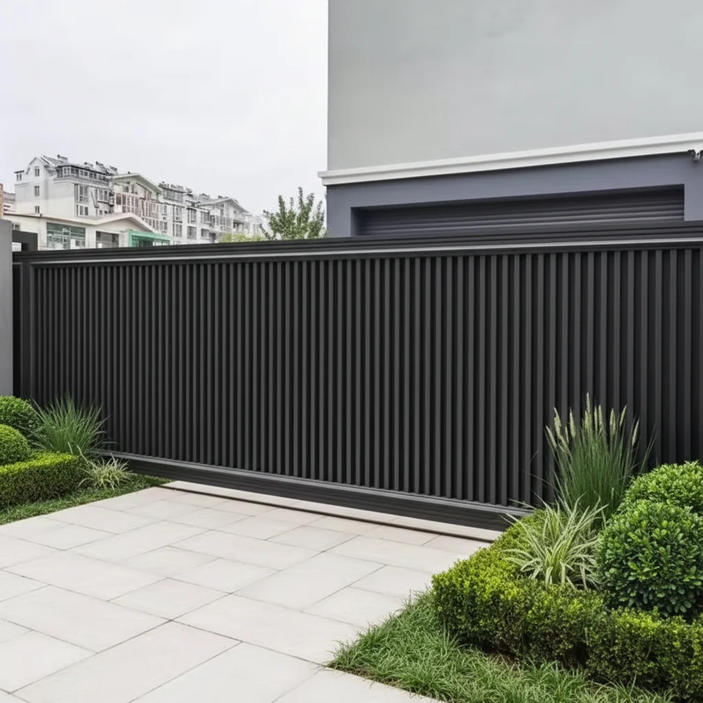 High Durable Custom Height Aluminum Powder Coating Sliding Gate Electric Roller Main Gate Outdoor Villa Courtyard Entry Gate
High Durable Custom Height Aluminum Powder Coating Sliding Gate Electric Roller Main Gate Outdoor Villa Courtyard Entry Gate