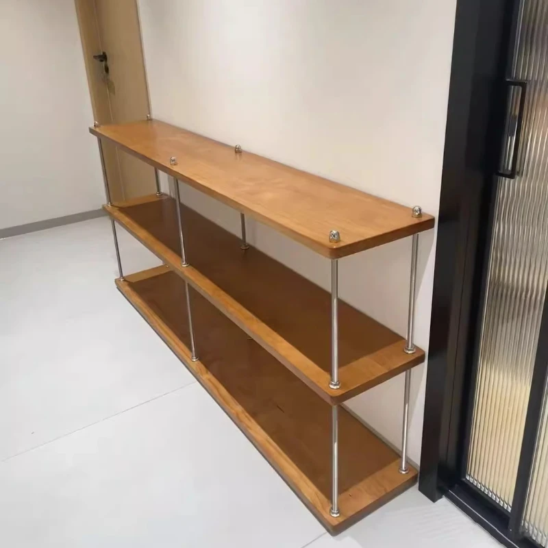 Solid wood Xiaohongshu same pole shelf living room balcony multi-layer storage bookshelf kitchen home antique bookshelf
Solid wood Xiaohongshu same pole shelf living room balcony multi-layer storage bookshelf kitchen home antique bookshelf