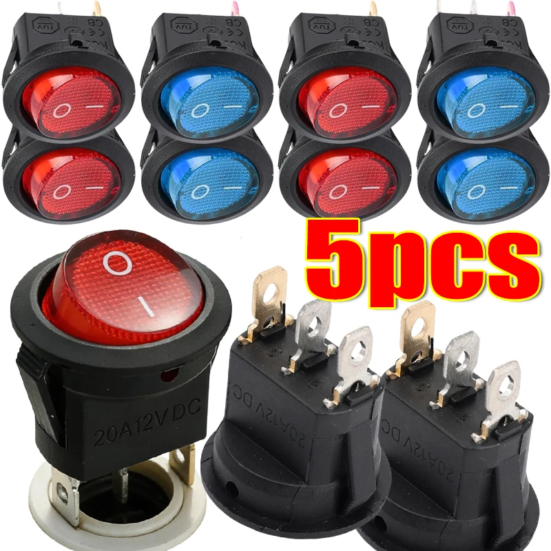For Panel Control Box Boat Car RV 20mm Round Hole LED Rocker Switch KCD1 12V 20A SPDT Waterproof Marine Equipment Switches
For Panel Control Box Boat Car RV 20mm Round Hole LED Rocker Switch KCD1 12V 20A SPDT Waterproof Marine Equipment Switches