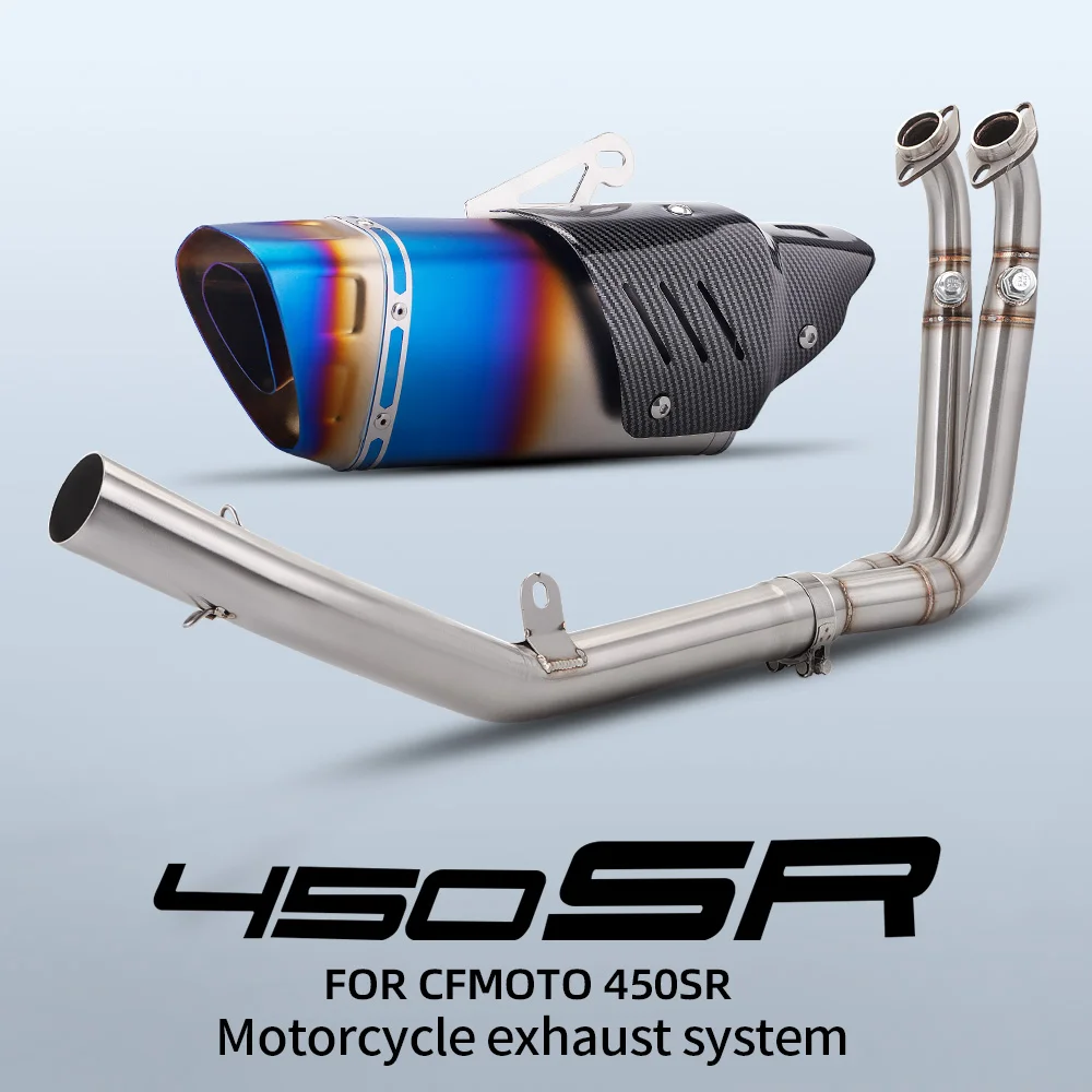 Motorcycle full Exhaust Escape moto Link Pipe 51mm Inlet Slip On Exhaust For CFMOTO 450 SR
Motorcycle full Exhaust Escape moto Link Pipe 51mm Inlet Slip On Exhaust For CFMOTO 450 SR