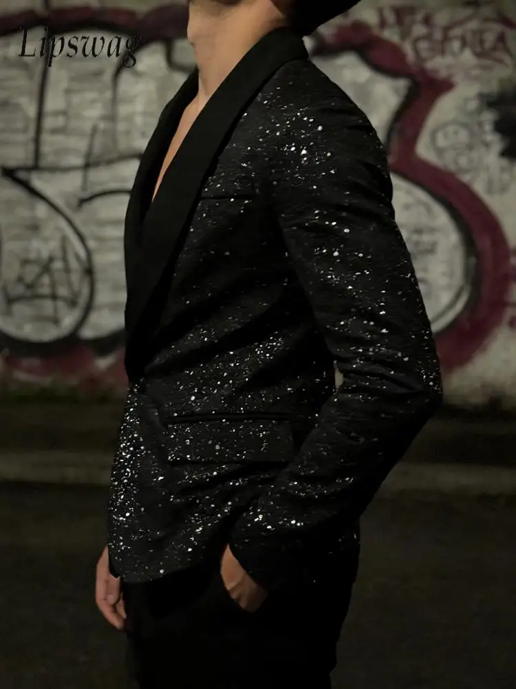 Vintage Slim Fit Sequin Blazer Jackets Men 2026 Spring Party Fashion Slim Glitter Shiny Jacket Stylish Mens Long Sleeve Blazers
Vintage Slim Fit Sequin Blazer Jackets Men 2026 Spring Party Fashion Slim Glitter Shiny Jacket Stylish Mens Long Sleeve Blazers