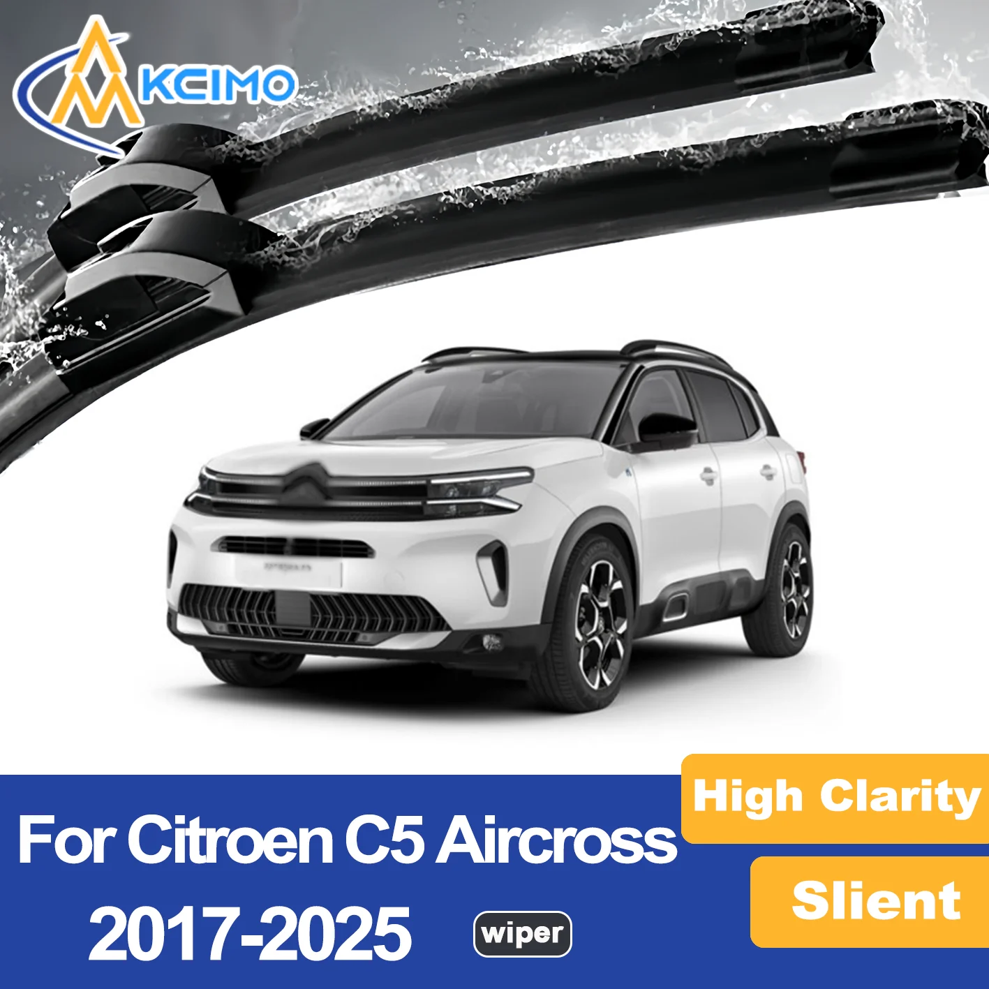 Premium Wiper Blades for 2017-2025 Citroen C5 Aircross Streak Free Durable Ideal for Clear Visibility
Premium Wiper Blades for 2017-2025 Citroen C5 Aircross Streak Free Durable Ideal for Clear Visibility