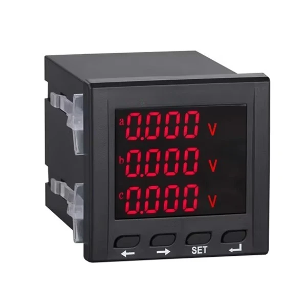 Three-phase AC/DC voltmeter and digital meter 1.0-level accuracy LCD display
Three-phase AC/DC voltmeter and digital meter 1.0-level accuracy LCD display