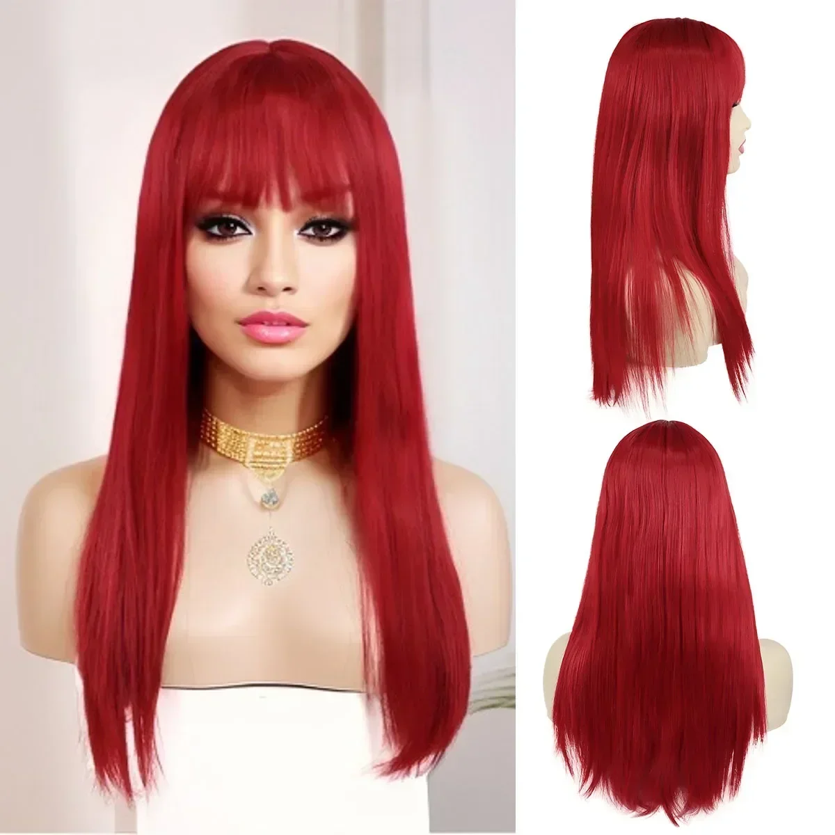 CosplaySynthetic Hair Long Red Wigs Cosplay for Women The Rise of Red Costume Wig for Girl Halloween Costumes Straight Hair Them
CosplaySynthetic Hair Long Red Wigs Cosplay for Women The Rise of Red Costume Wig for Girl Halloween Costumes Straight Hair Them