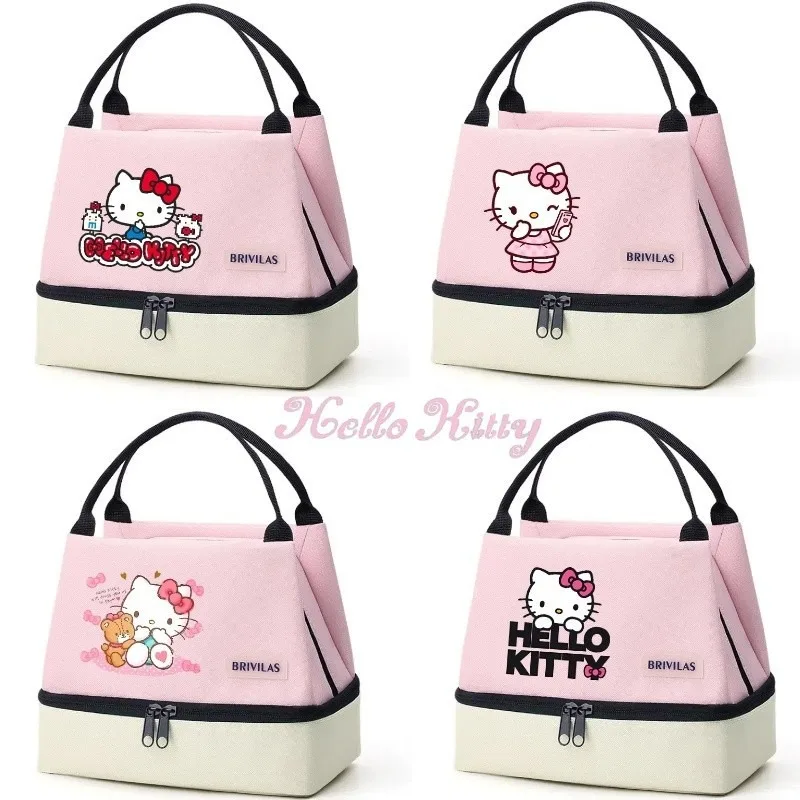 New color blocking cute Hello Kitty printed double-layer insulation bag for outdoor cartoon bento bag wholesale
New color blocking cute Hello Kitty printed double-layer insulation bag for outdoor cartoon bento bag wholesale