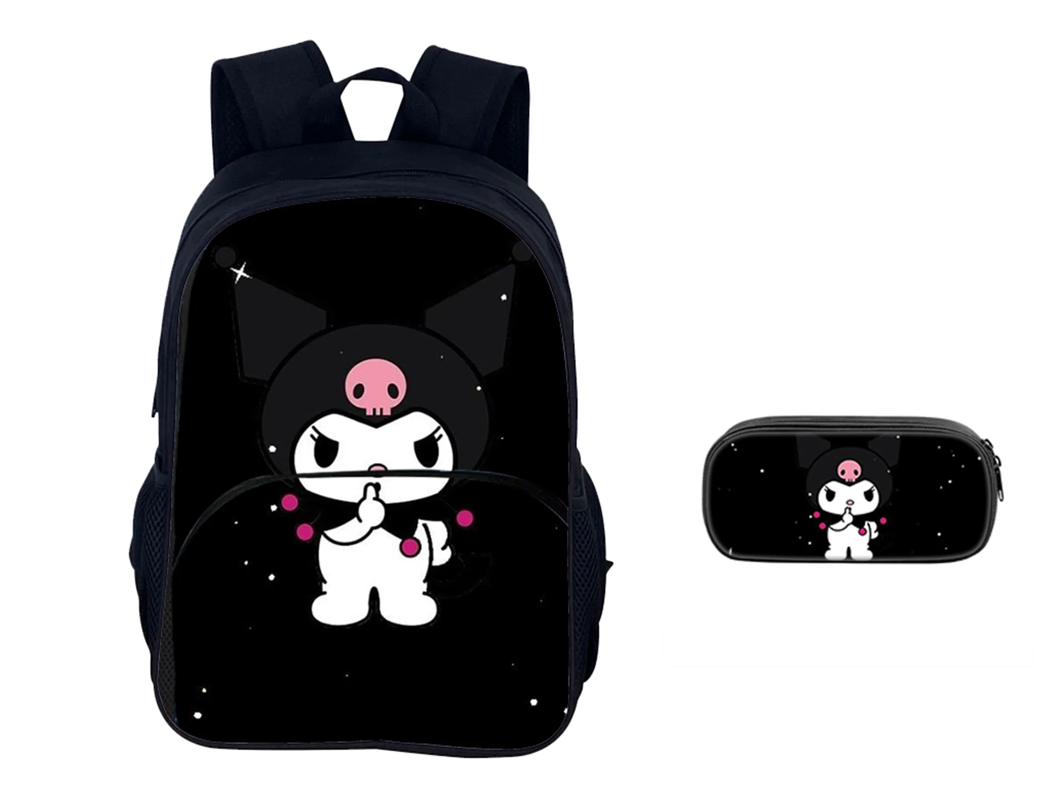 Little Children Kuromi Cartoon Rucksack with Pencil Box 2Pcs Set-Classic Multifunction Backpack for School
Little Children Kuromi Cartoon Rucksack with Pencil Box 2Pcs Set-Classic Multifunction Backpack for School