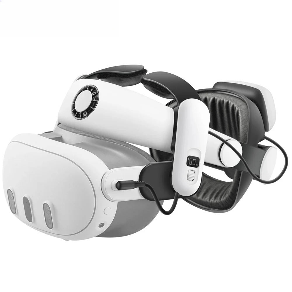 S3 Pro Super Strap VR Accessories Compatible with Meta Quest 3S Head Air Conditioning 10000mAh Hot-swappable Battery Pack
S3 Pro Super Strap VR Accessories Compatible with Meta Quest 3S Head Air Conditioning 10000mAh Hot-swappable Battery Pack