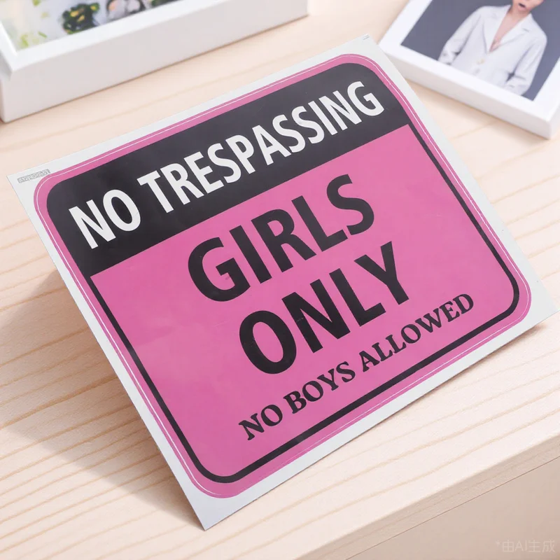 Pink Only Sign Wall Sticker PVC Self Adhesive Funny No Trespassing Bedroom Wall Decor Teen Room Cave
Pink Only Sign Wall Sticker PVC Self Adhesive Funny No Trespassing Bedroom Wall Decor Teen Room Cave