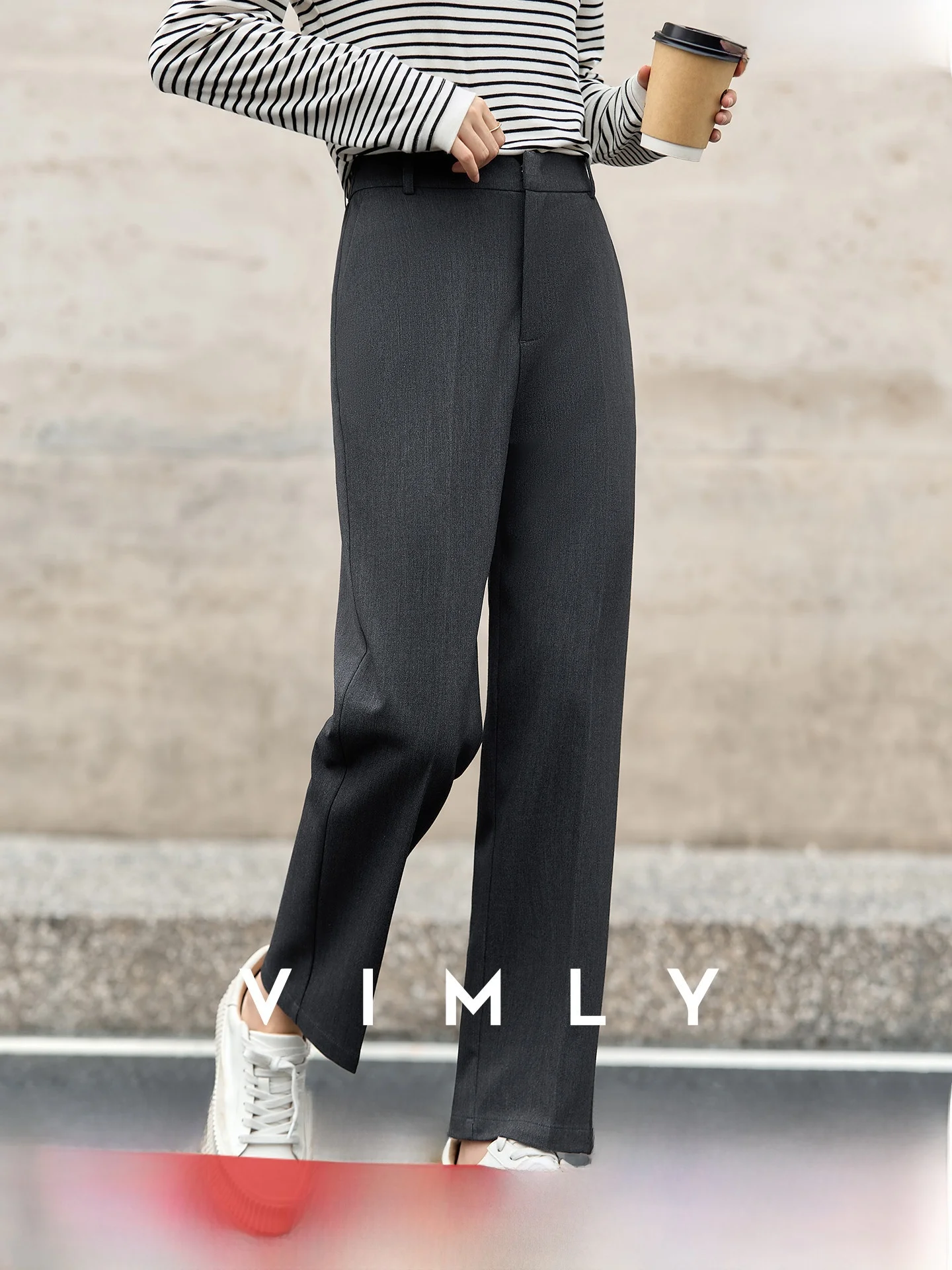 Gray Commuter Style Wide Leg Pants Women's Loose Fit Nine-Tenths Slimming Drapey Straight Leg Trousers Casual Polyester Fiber
Gray Commuter Style Wide Leg Pants Women's Loose Fit Nine-Tenths Slimming Drapey Straight Leg Trousers Casual Polyester Fiber