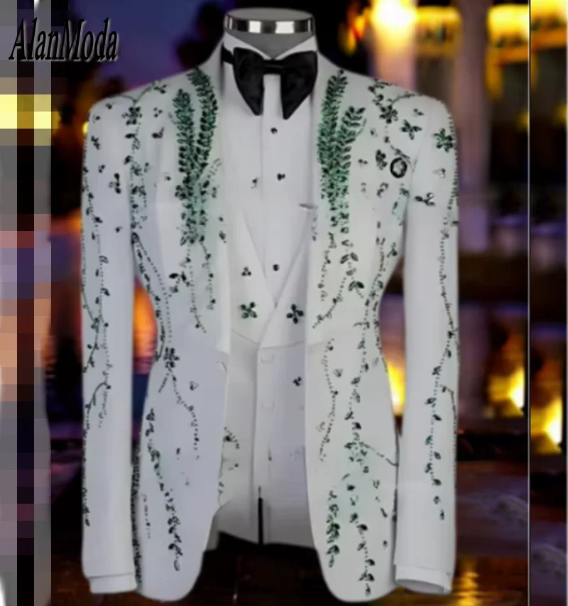 Классический костюм Homme, свадебный костюм, мужской деловой костюм, комплект из 3 предметов, новый формальный корейский костюм для выпускного вечера, костюм-смокинг для жениха
Классический костюм Homme, свадебный костюм, мужской деловой костюм, комплект из 3 предметов, новый формальный корейский костюм для выпускного вечера, костюм-смокинг для жениха