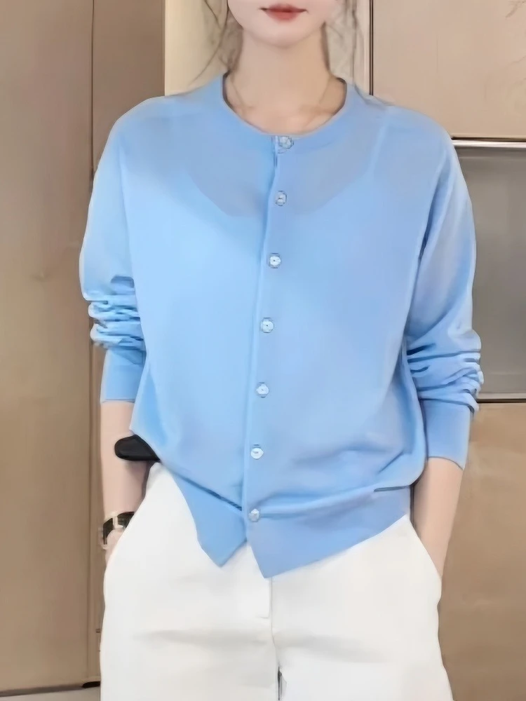 Spring 2026 Blue Knitted Sweater Women's Faionable Sli Anti-Aging Top Quali Casual Regular Fit Long Sve Breathable
Spring 2026 Blue Knitted Sweater Women's Faionable Sli Anti-Aging Top Quali Casual Regular Fit Long Sve Breathable