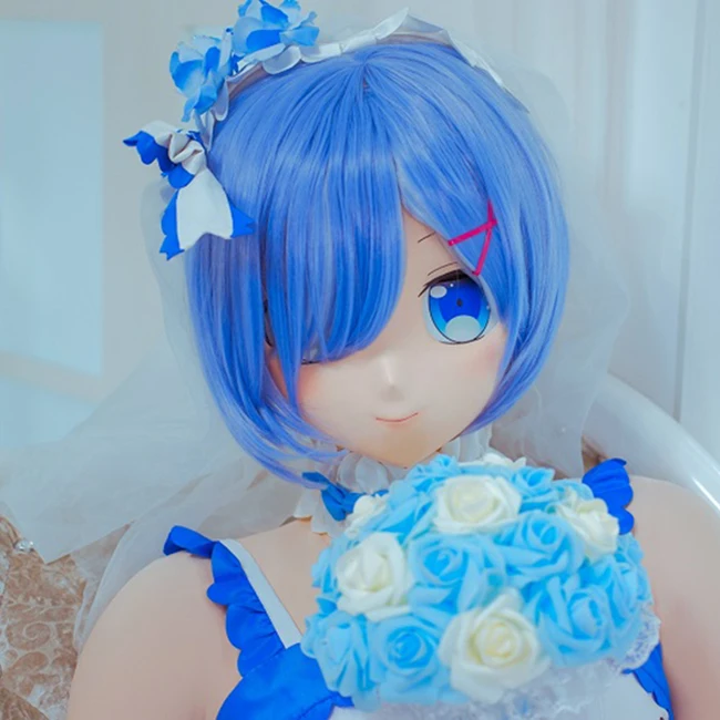 (KM5292)Quality Handmade Female/Girl Resin 3/4 Head Japanese Cartoon Character Rem Cosplay Kigurumi Mask Crossdresser
(KM5292)Quality Handmade Female/Girl Resin 3/4 Head Japanese Cartoon Character Rem Cosplay Kigurumi Mask Crossdresser