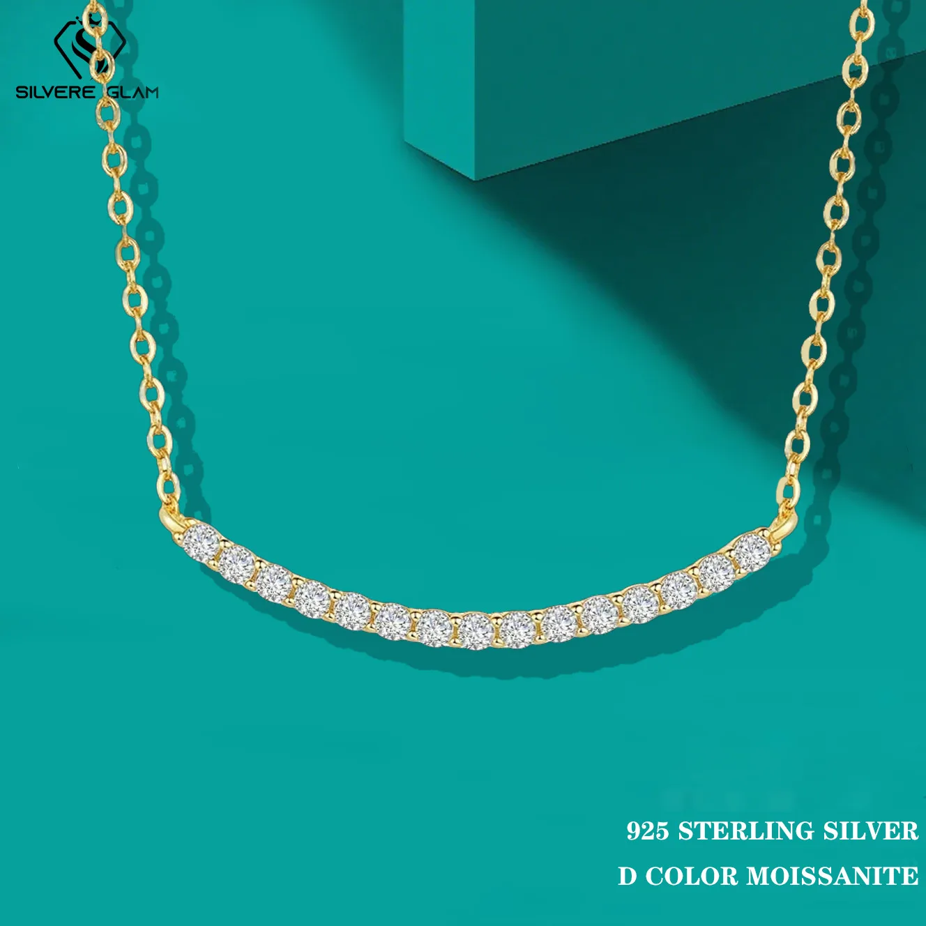 TY S925 Sterling Silver Pendant 1 Carat Moissanite Necklace for Women Fashion Smile Necklace Light Luxury Collarbone Chain
TY S925 Sterling Silver Pendant 1 Carat Moissanite Necklace for Women Fashion Smile Necklace Light Luxury Collarbone Chain