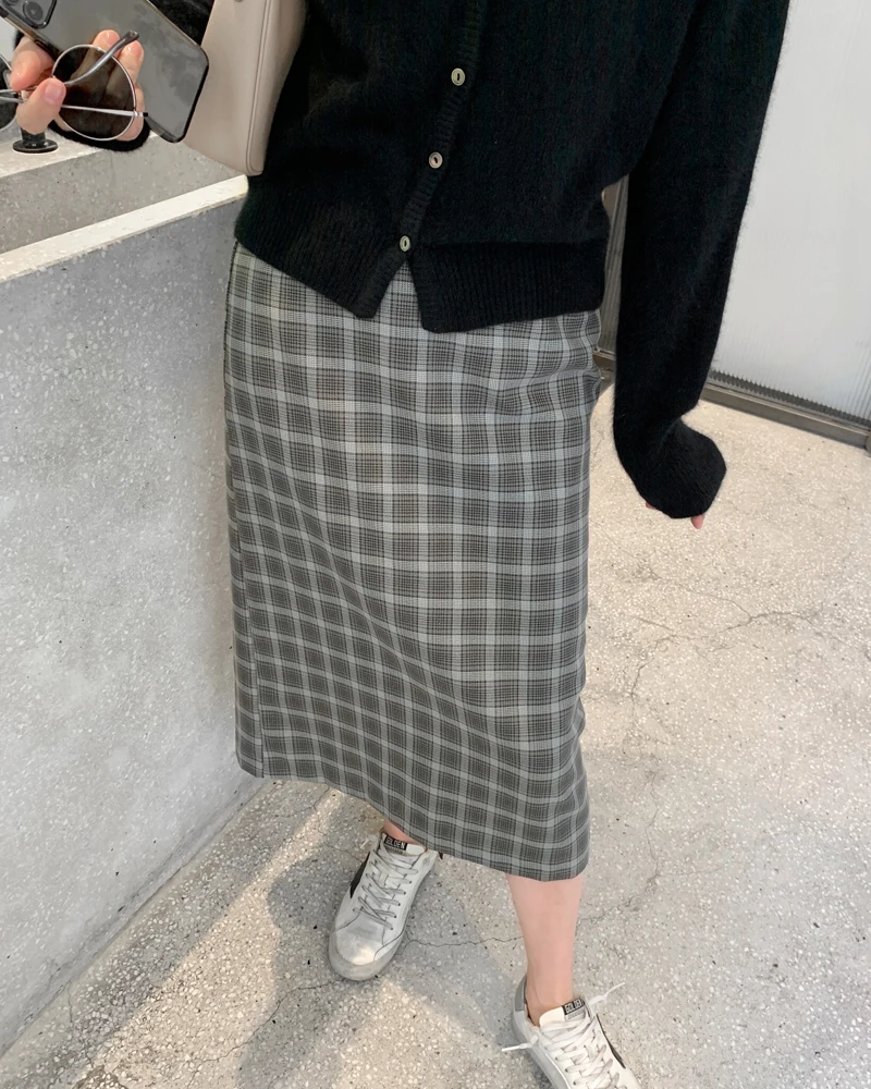 Низкопрофильная юбка в клетку в корейском стиле, прямого кроя, с высокой талией, для повседневной носки, весна
Низкопрофильная юбка в клетку в корейском стиле, прямого кроя, с высокой талией, для повседневной носки, весна