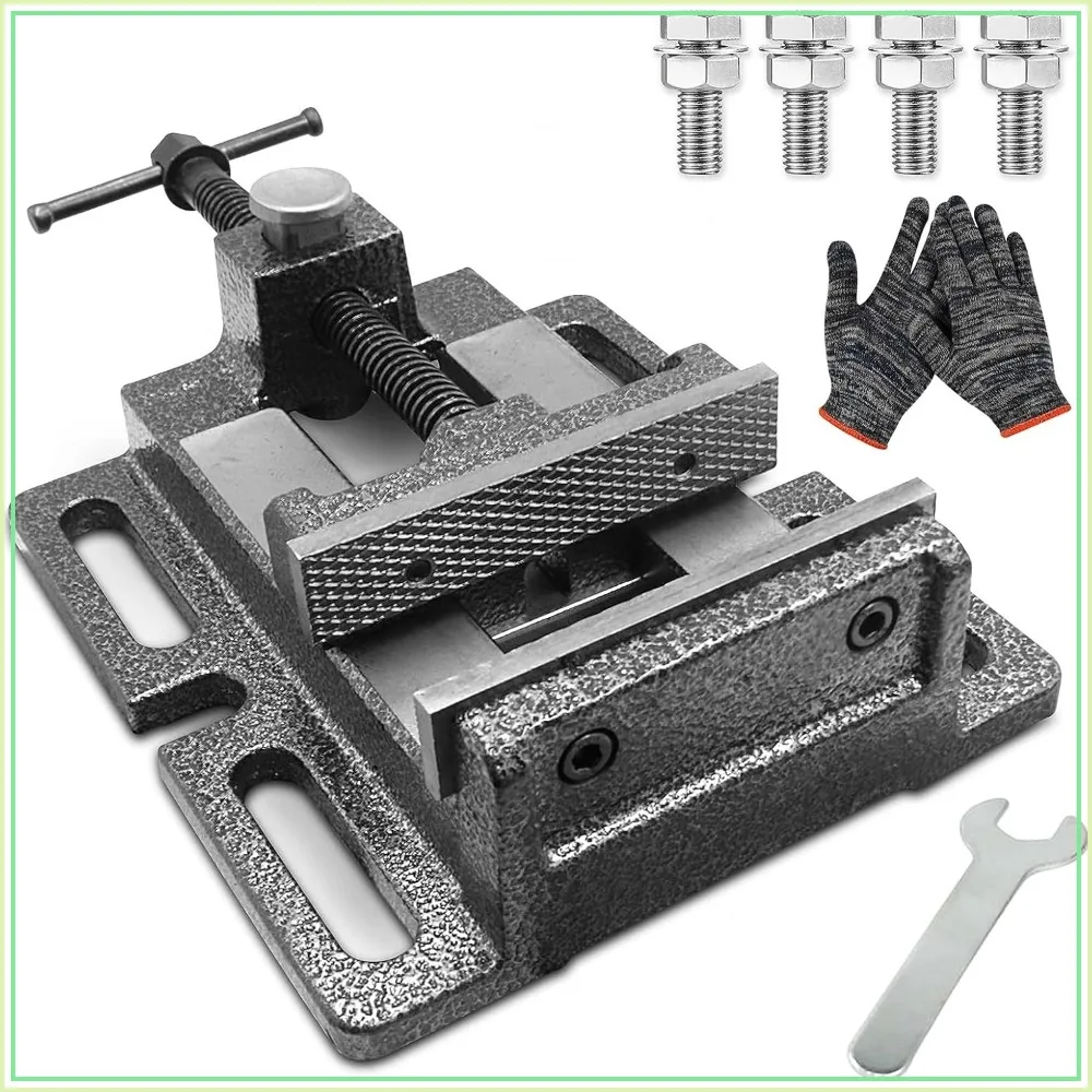 4" Quick Release Drill Press Vise, Heavy Duty Industrial Bench Clamp, High-Grade Cast Steel
4" Quick Release Drill Press Vise, Heavy Duty Industrial Bench Clamp, High-Grade Cast Steel