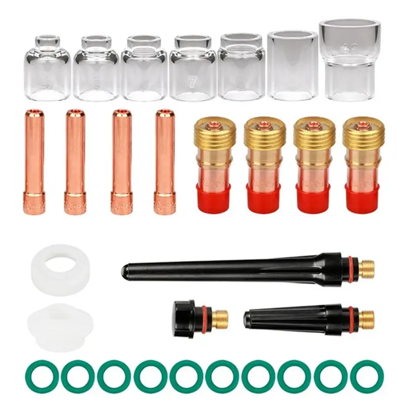 Сварочная горелка ABUH-TIG, аксессуары для TIG-сварки, короткая газовая линза, стеклянная чашка из пирекса 2,4 мм
Сварочная горелка ABUH-TIG, аксессуары для TIG-сварки, короткая газовая линза, стеклянная чашка из пирекса 2,4 мм