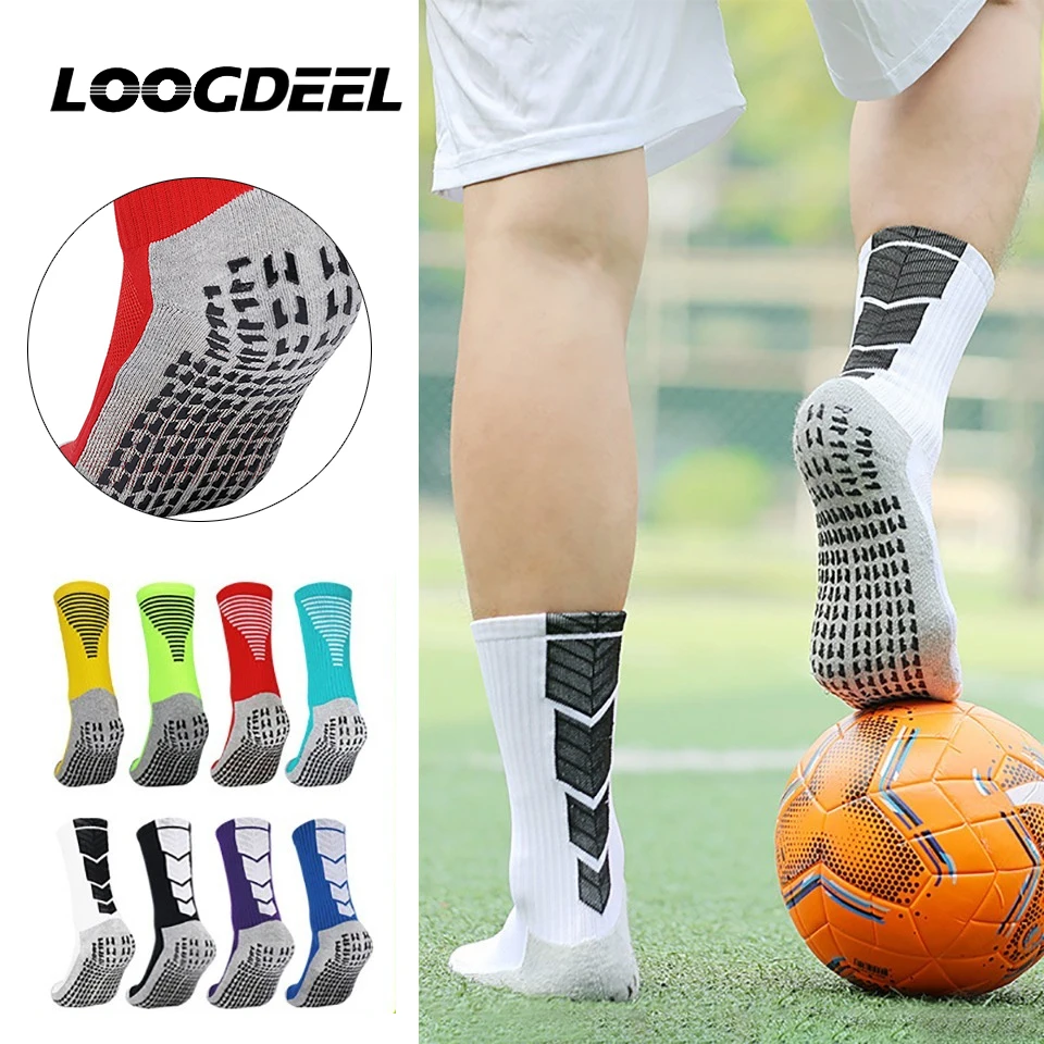 Loogdeel 1 Pair Anti-slip Football Socks Men Women Non-slip Soccer Basketball Tennis Sport Socks Grip Cycling Riding Socks
Loogdeel 1 Pair Anti-slip Football Socks Men Women Non-slip Soccer Basketball Tennis Sport Socks Grip Cycling Riding Socks