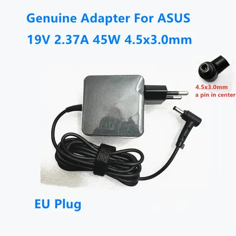 EU Plug Genuine 19.0V 2.37A 45.0W 45W 4.5x3.0mm AD2108020 ADP-45BW Z Power Supply AC Adapter For ASUS Laptop Charger