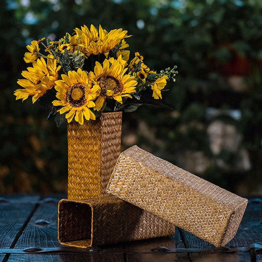 Retro Pen Holder Vase Small Tulip Flowerpot 10x10x30cm Woven Basket Decor Plant Living Room Bedroom Garden Party
Retro Pen Holder Vase Small Tulip Flowerpot 10x10x30cm Woven Basket Decor Plant Living Room Bedroom Garden Party
