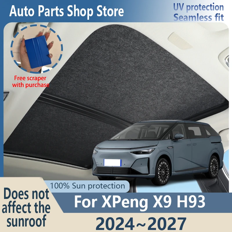 Sun Protection For XPeng X9 H93 2024~2027 Electrostatic Adsorption Suede Fabric Panoramic Sunroof Insulation Roof Visor Anti-UV
Sun Protection For XPeng X9 H93 2024~2027 Electrostatic Adsorption Suede Fabric Panoramic Sunroof Insulation Roof Visor Anti-UV