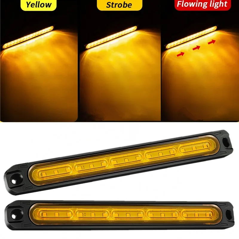 2PCS LED Car Truck Light COB Strobe Warning Flashing Light 12V 24V Flowing Emergency Tail Lamp Trailer 15LED Signal Light
2PCS LED Car Truck Light COB Strobe Warning Flashing Light 12V 24V Flowing Emergency Tail Lamp Trailer 15LED Signal Light