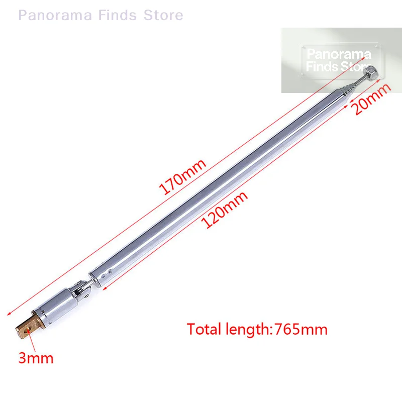 Telescopic Antenna Aerial Radio TV Replacement 7 Sections Instrument-Specific
Telescopic Antenna Aerial Radio TV Replacement 7 Sections Instrument-Specific