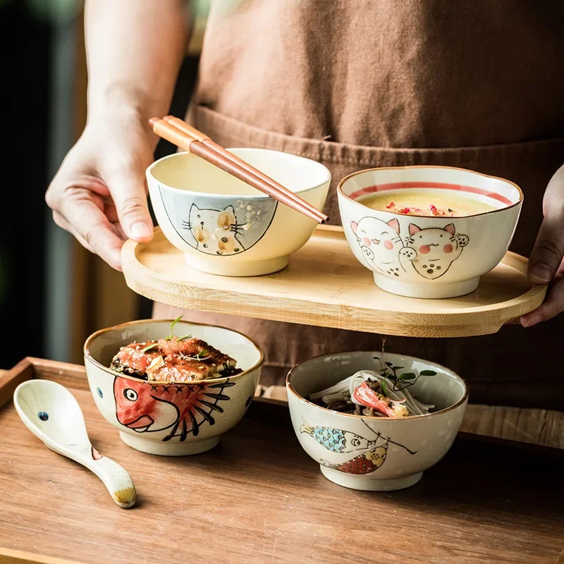 Japanese Cute Cat Ceramic Bowl Cat Series Ceramic Household Kitchen Accessories Rice Bowl 4.5-inch Household Cute Bowl
Japanese Cute Cat Ceramic Bowl Cat Series Ceramic Household Kitchen Accessories Rice Bowl 4.5-inch Household Cute Bowl