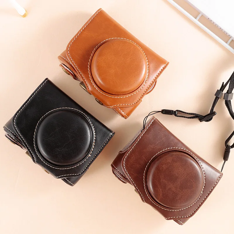 For Canon G7X2 Camera Bag G7X3 G9X SX720 SX730 SX740 Camera Case Leather Protective Case Photography
For Canon G7X2 Camera Bag G7X3 G9X SX720 SX730 SX740 Camera Case Leather Protective Case Photography