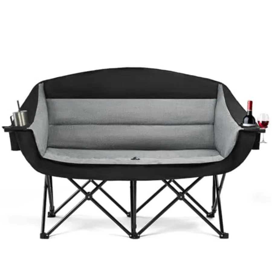 Oversized Double Camping Chair for 2 Person - Extra Wide and Heavy Duty 600lbs Camp Couch with Dual Cup Holder and Carry Bag Ca
Oversized Double Camping Chair for 2 Person - Extra Wide and Heavy Duty 600lbs Camp Couch with Dual Cup Holder and Carry Bag Ca
