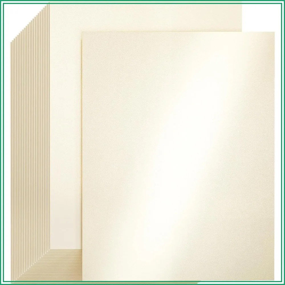 25 Sheets Pearl Shimmer Cardstock 8.5x11 210gsm Glossy Double Side Paper for DIY Crafts, Invitations, Card Making
25 Sheets Pearl Shimmer Cardstock 8.5x11 210gsm Glossy Double Side Paper for DIY Crafts, Invitations, Card Making