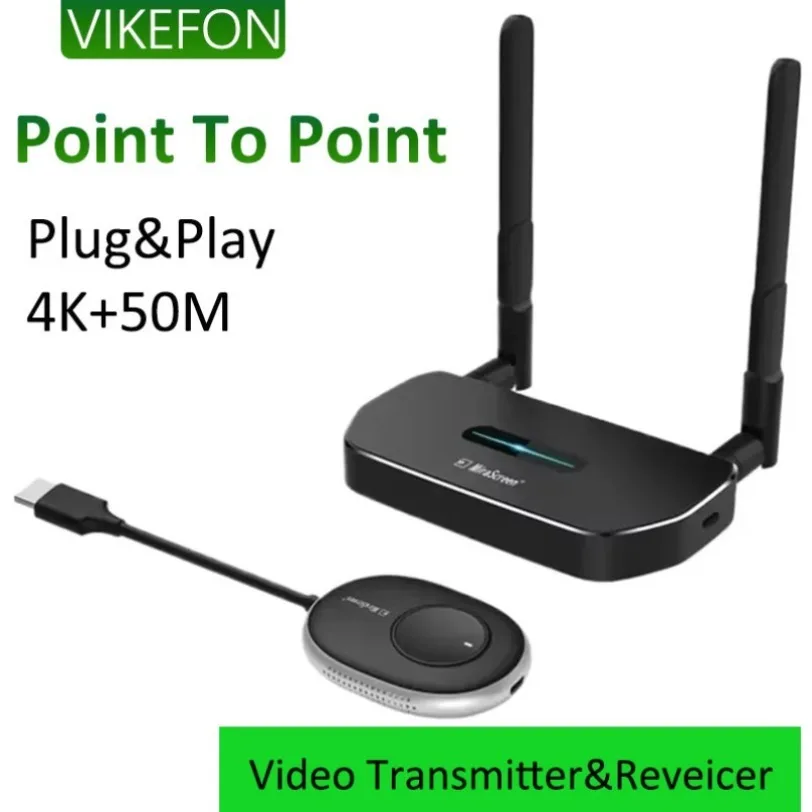 Wireless Video Transmitter Receiver 50M 4K Plug&Play HDMI Extender Display Adapter For TV Stick Monitor Projector
Wireless Video Transmitter Receiver 50M 4K Plug&Play HDMI Extender Display Adapter For TV Stick Monitor Projector