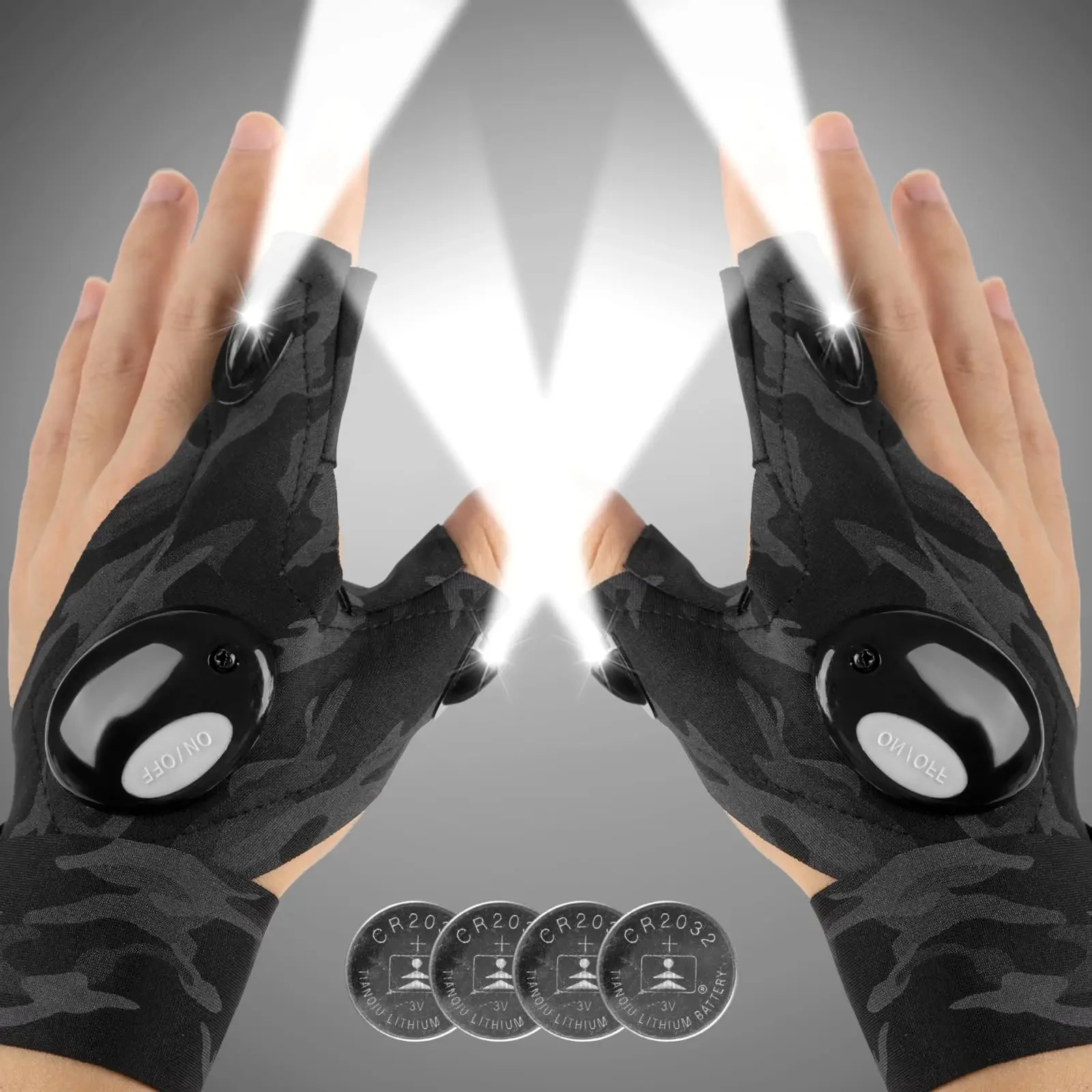 LED Flashlight Gloves, Gifts for Men Him Boyfriend Husband, Cool Gadget Finger Lights Waterproof for Camping Fishing Repairing,
LED Flashlight Gloves, Gifts for Men Him Boyfriend Husband, Cool Gadget Finger Lights Waterproof for Camping Fishing Repairing,