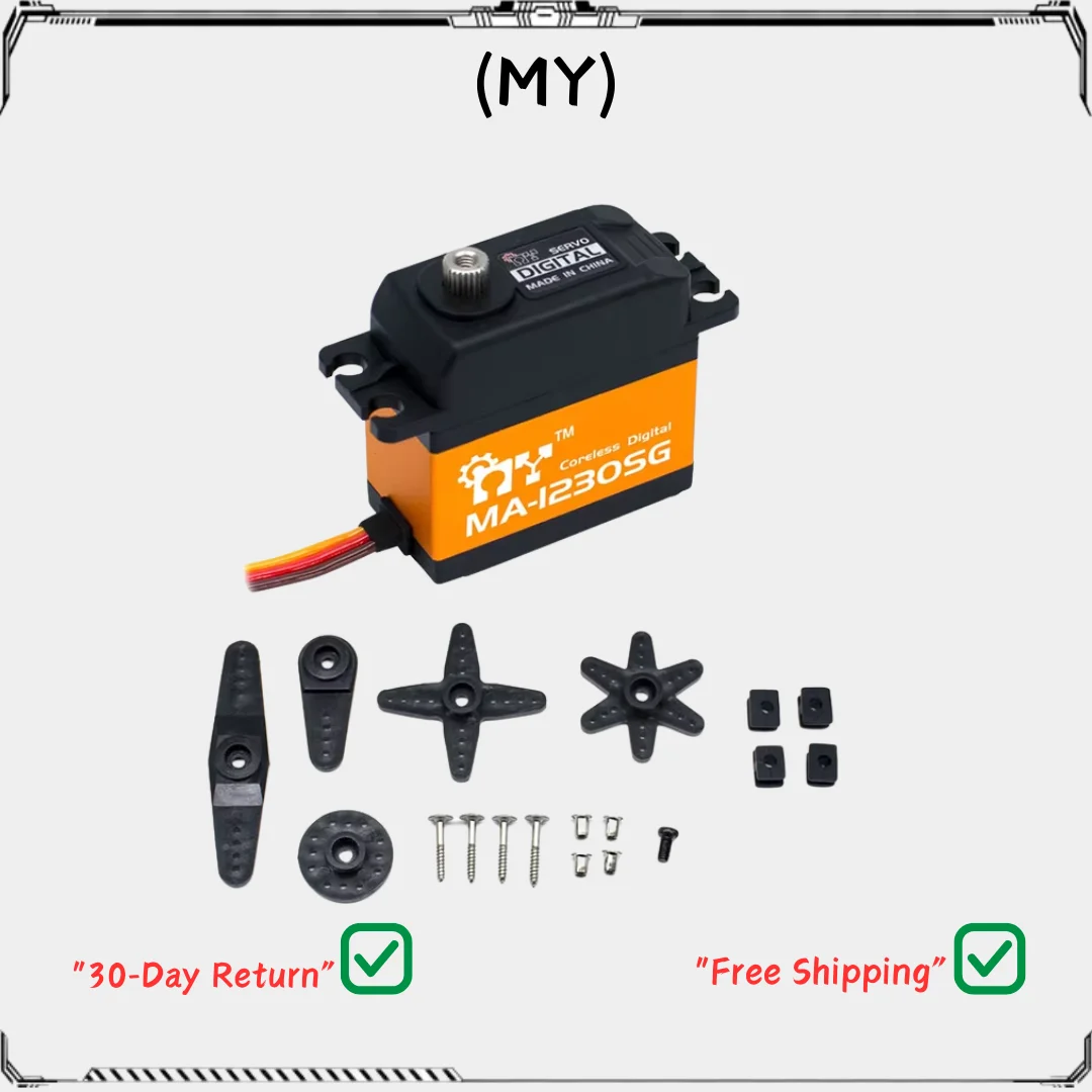 OverShoot MY Servo MA-1230SG 6.0V 36KG Ultra Large Torsion Hollow Cup Servo Climbing Car Large Aircraft RC Model
OverShoot MY Servo MA-1230SG 6.0V 36KG Ultra Large Torsion Hollow Cup Servo Climbing Car Large Aircraft RC Model
