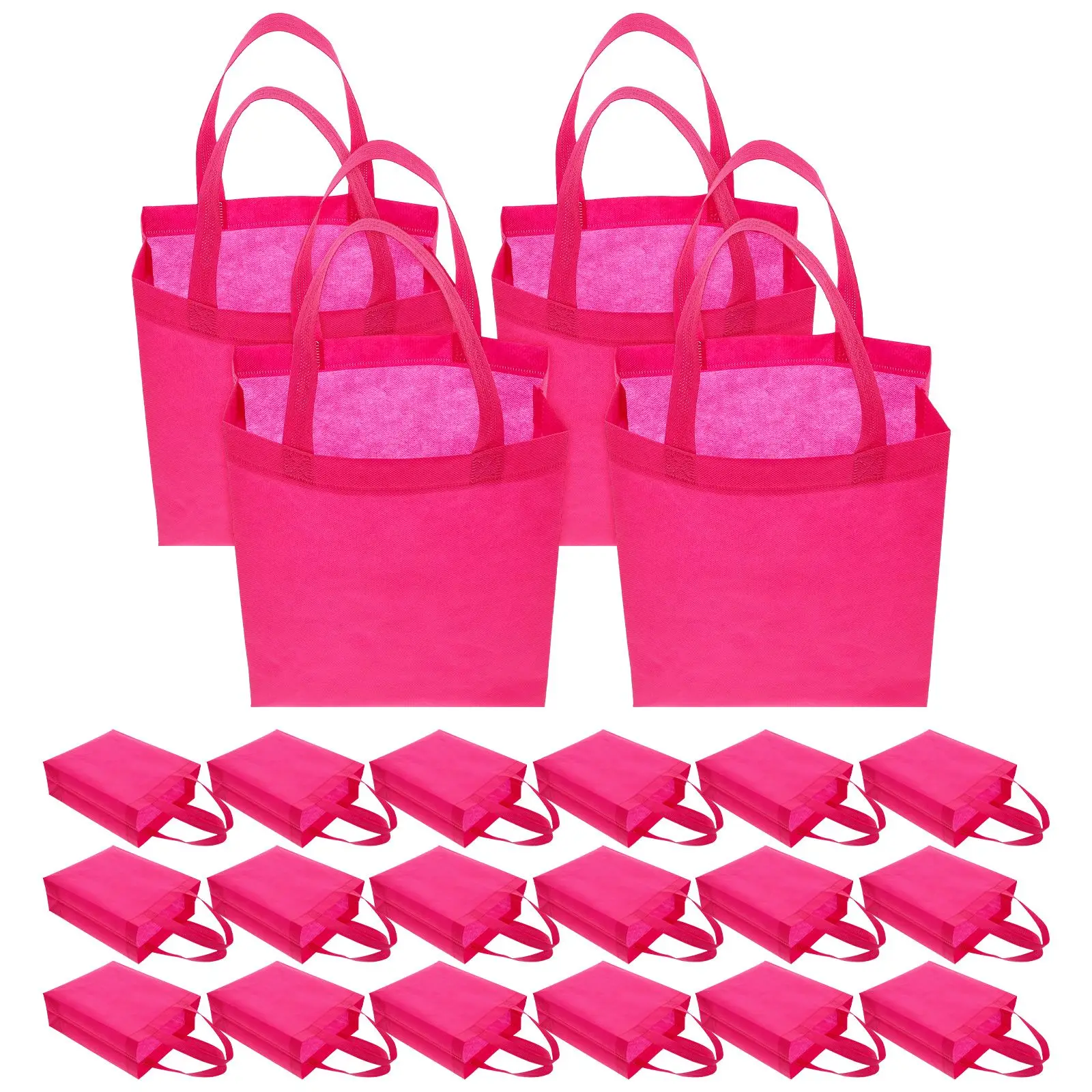 30 Pcs Non Woven Tote Bags Reusable Shopping Grocery Bag Large Foldable Handles Blank Party Favor Christmas Gift
30 Pcs Non Woven Tote Bags Reusable Shopping Grocery Bag Large Foldable Handles Blank Party Favor Christmas Gift