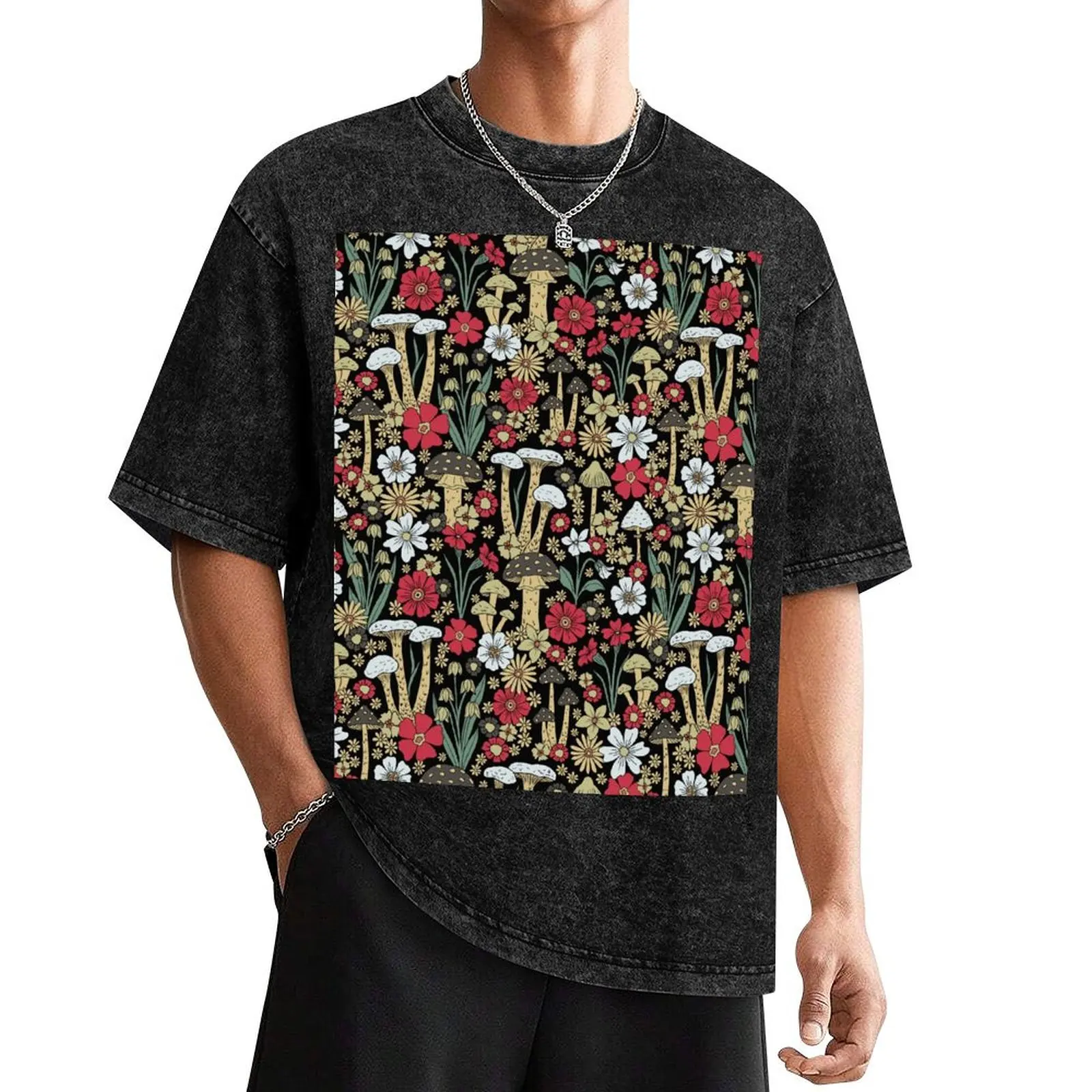 Red & Green Mushrooms & Flowers T-Shirt baggy shirts blanks rapper graphic tees designer t shirt men
Red & Green Mushrooms & Flowers T-Shirt baggy shirts blanks rapper graphic tees designer t shirt men