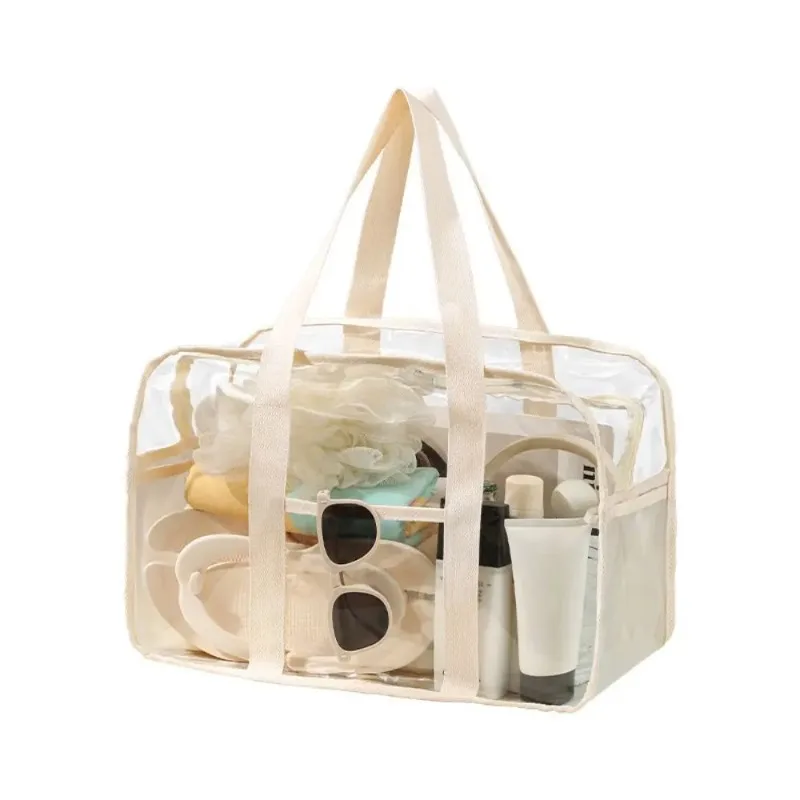 Makeup Bag Large Capacity Portable Transparent Swimming Waterproof PVC Storage for Clothes Travel Essentials Beach Organizer Bag
Makeup Bag Large Capacity Portable Transparent Swimming Waterproof PVC Storage for Clothes Travel Essentials Beach Organizer Bag