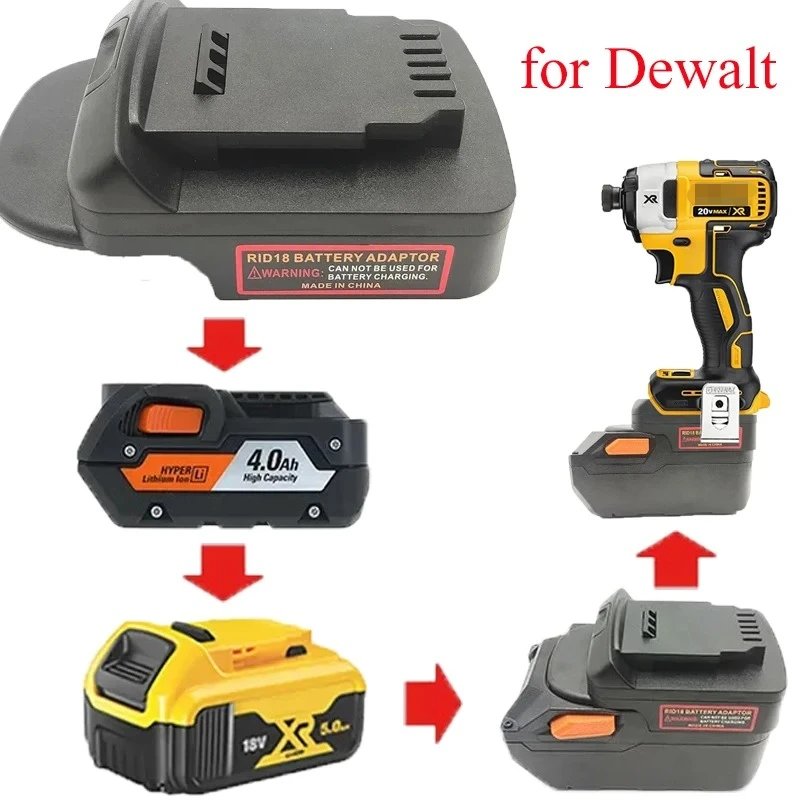 Battery Adapter for Dewalt Tools Converts RIDGID&AEG 18V Batteries To Dewalt 18V/20V Lithium Batteries for Use with Dewalt Tools
Battery Adapter for Dewalt Tools Converts RIDGID&AEG 18V Batteries To Dewalt 18V/20V Lithium Batteries for Use with Dewalt Tools