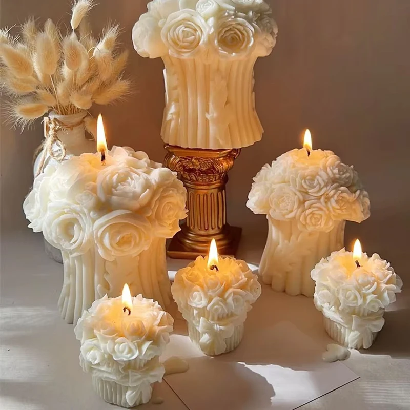 Rose Bouquet Candle Silicone Mold DIY Flower Basket Candle Mold For Candle Making Soap Plaster Resin Casting Mould Home Decor
Rose Bouquet Candle Silicone Mold DIY Flower Basket Candle Mold For Candle Making Soap Plaster Resin Casting Mould Home Decor